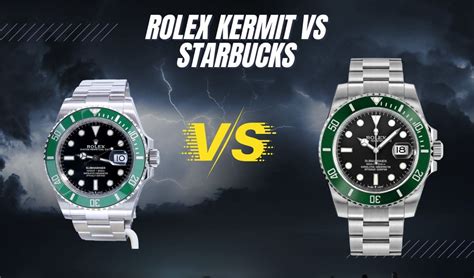 Rolex Starbucks vs kermit